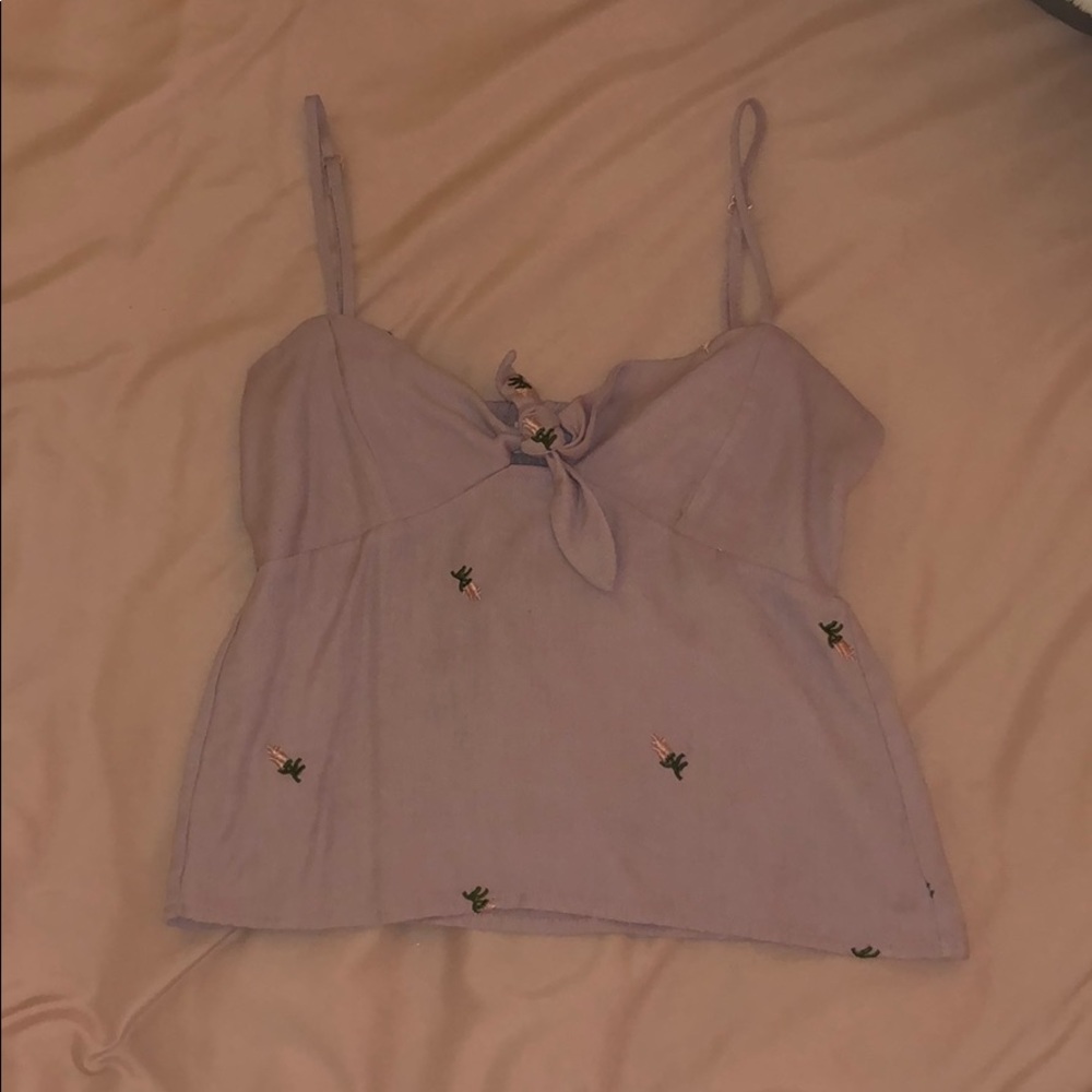 Light purple flow tank top